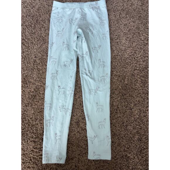 Gap Kids Girls Sz. XXL Pale Green Deer Design Pj Bottoms. Soft, Comf - Picture 1 of 8